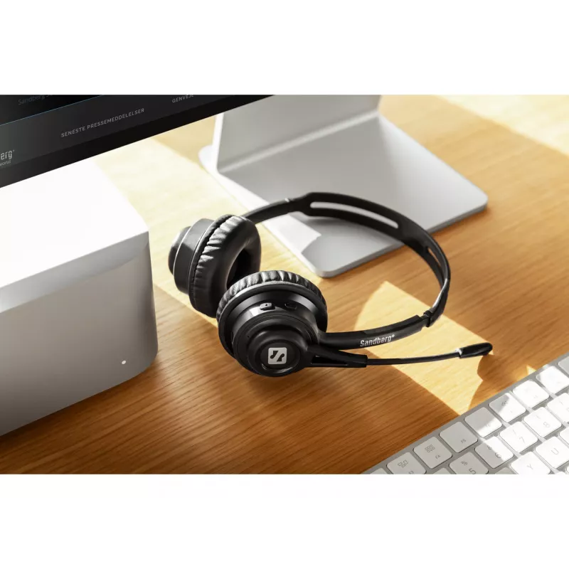 Sandberg Wireless Headset ANC+ENC belaidės ausinės, juodos
