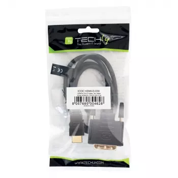 Techly HDMI į DVI-D laidas 3 m ICOC HDMI-D-030