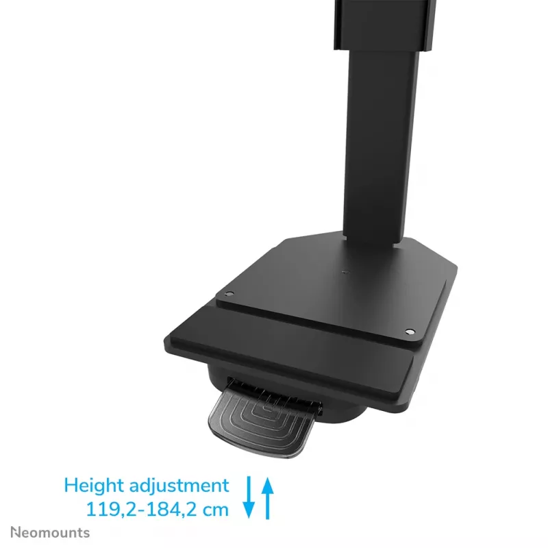 Televizoriaus vežimėlis Neomounts FL55-975BL1 motorizuotas 75–115 colių ekranams, plieninis, juodas, max 160 kg, aukštis 2154 mm