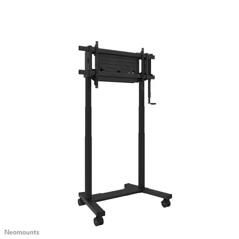 Televizoriaus vežimėlis Neomounts FL55-975BL1 motorizuotas 75–115 colių ekranams, plieninis, juodas, max 160 kg, aukštis 2154 mm