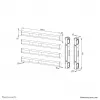 Neomounts AFL55-975BL VESA prailginimo rinkinys 86-115 colių - iki 160 kg
