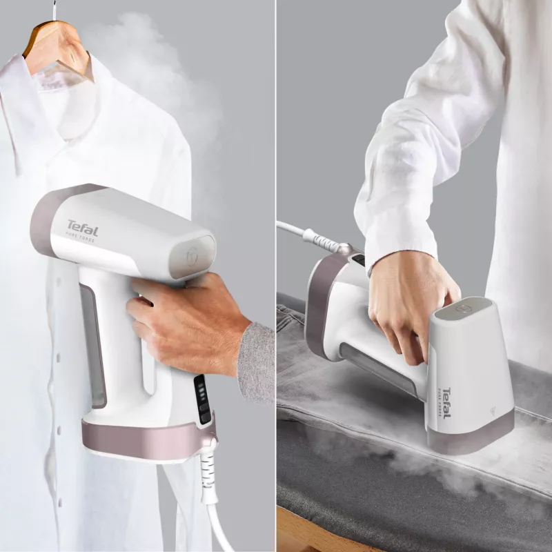 Tefal Pure Force DT8765E0 nešiojamasis garų lygintuvas 0,18 L 1800 W juoda, cinamono spalva