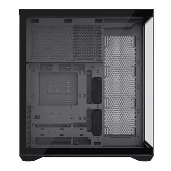 MODECOM Volcano SPACE XL NF pilno bokšto korpusas juodas, grūdintas stiklas, ARGB, micro-ATX, iki 44 cm GPU, 3×3,5 colio / 4×2,5 colio vietos, USB-A 2×, USB-C 1×