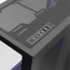 MODECOM Volcano SPACE XL NF pilno bokšto korpusas juodas, grūdintas stiklas, ARGB, micro-ATX, iki 44 cm GPU, 3×3,5 colio / 4×2,5 colio vietos, USB-A 2×, USB-C 1×