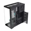 MODECOM Volcano SPACE XL NF pilno bokšto korpusas juodas, grūdintas stiklas, ARGB, micro-ATX, iki 44 cm GPU, 3×3,5 colio / 4×2,5 colio vietos, USB-A 2×, USB-C 1×