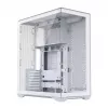 MODECOM Volcano SPACE XL FULL TOWER NF White — ARGB, grūdintas stiklas, 8 išplėtimo lizdai, iki 440 mm GPU
