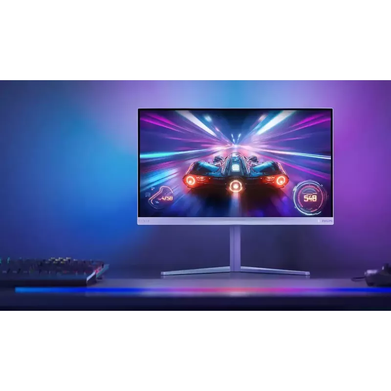 Philips Evnia 6000 27M2N6501L/01 monitorius 67,3 cm (26,5 colio) 2560 x 1440 pikselių Quad HD QD-OLED Baltas