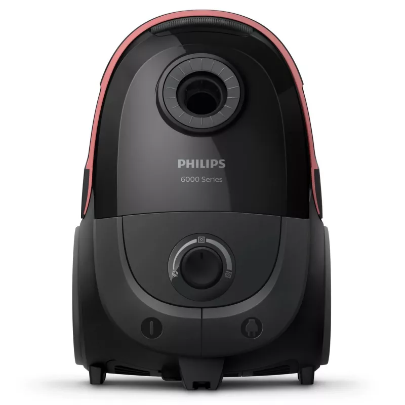 Cilindrinis dulkių siurblys Philips XD6142/12 — 900 W, 4 L dulkių maišas, HEPA filtras, juodas