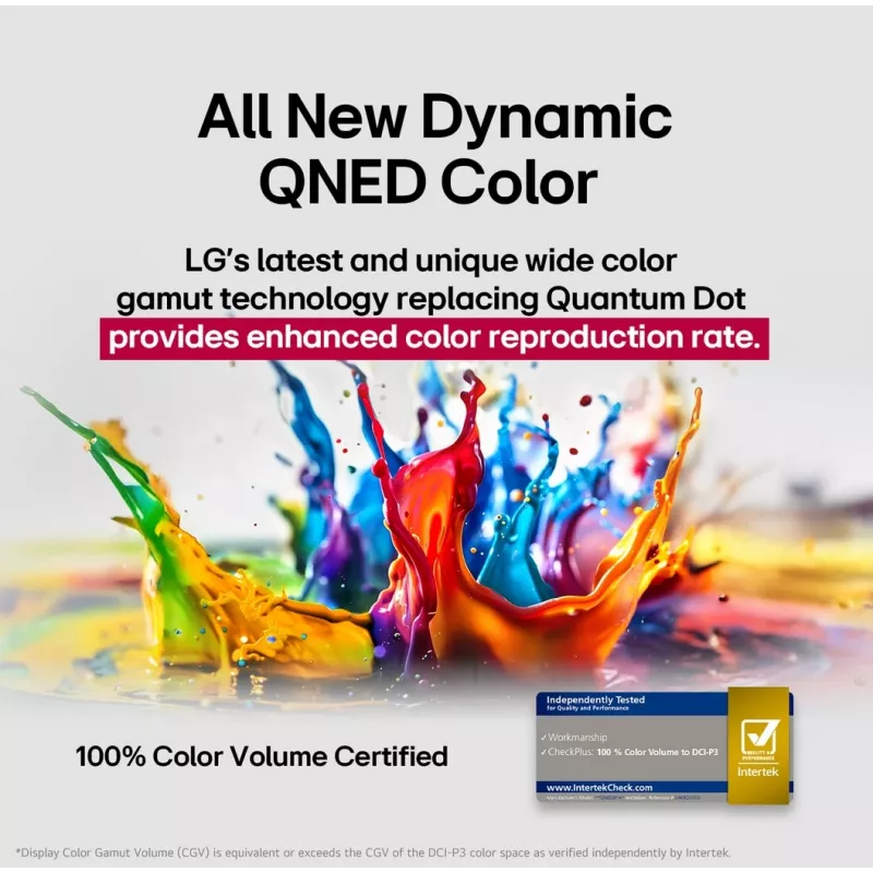 LG QNED AI 65QNED70A6A televizorius 165,1 cm (65 col.) 4K Ultra HD Smart TV Wi-Fi juodas