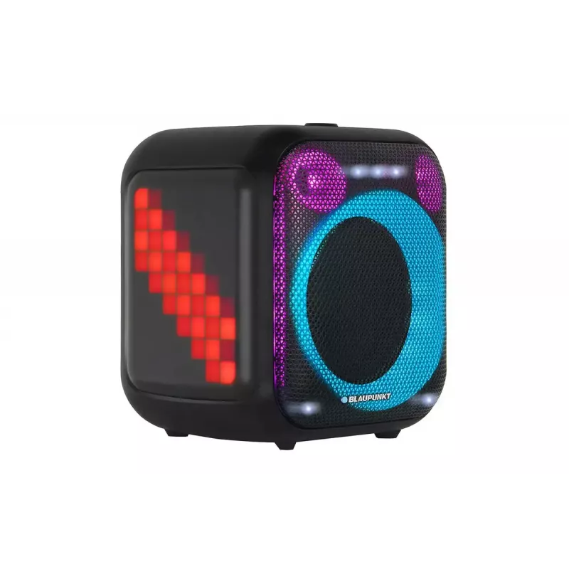Patalpų/lauko garsiakalbių sistema BLAUPUNKT PB6LED — 40 W RMS, Bluetooth, FM, MicroSD, LED ekranas, 4500 mAh baterija