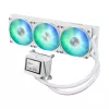 ASUS MAX Gaming LC 360 ARGB LCD White Edition – 360 mm procesoriaus skysčinis aušintuvas su 2,4 inch IPS LCD ekranu, 3× 120 mm ARGB ventiliatoriai, palaiko AM4/AM5/LGA1700