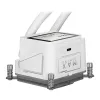 ASUS MAX Gaming LC 360 ARGB LCD White Edition – 360 mm procesoriaus skysčinis aušintuvas su 2,4 inch IPS LCD ekranu, 3× 120 mm ARGB ventiliatoriai, palaiko AM4/AM5/LGA1700