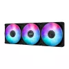 Vandens aušintuvas ASUS MAX GAMING LC 360 ARGB LCD — 360 mm radiatorius, 120 mm ventiliatoriai, palaiko AM4/AM5/LGA1700, juodas