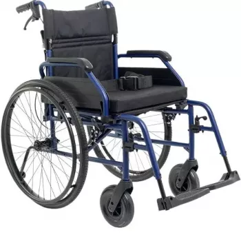 Neįgaliojo vežimėlis MDH NAVY1 aliumininis, sėdynė 43×42 cm, maks. apkrova 120 kg, sulankstomas, 14,4 kg