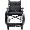 Lengvas lydinio neįgaliojo vežimėlis MDH NAVY1 — aliumininis rėmas, sėdynė 46×42 cm, max 120 kg, sulankstomas, 14,7 kg