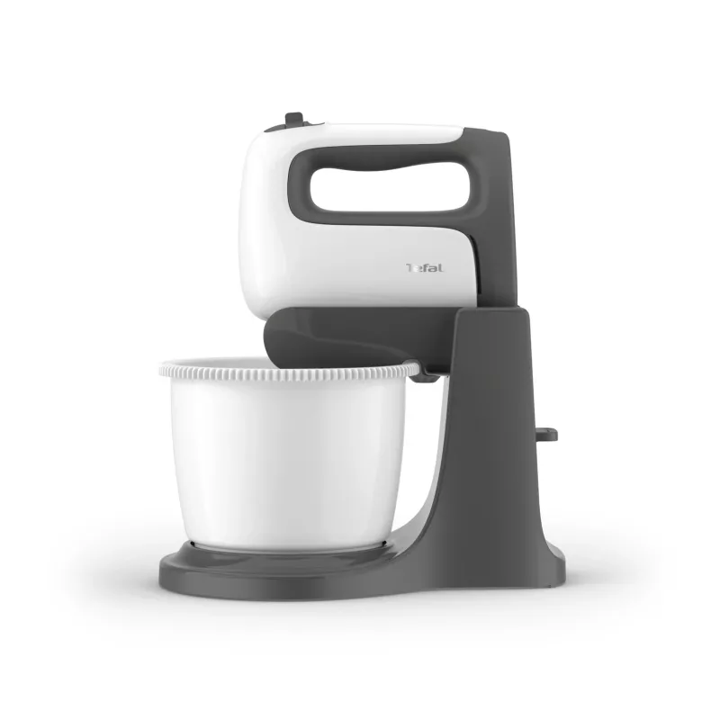 Tefal PrepMix+ HT464138 rankinis plaktuvas su stovu ir dubeniu 500 W pilkai baltas