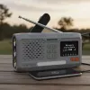 Nešiojamas sukamasis radijas Marmitek RESQ 100 – DAB/DAB+/FM, 3 W, LCD, USB‑C, 3,5 mm lizdas, šviesiai pilkas
