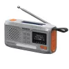Nešiojamas sukamasis radijas Marmitek RESQ 100 – DAB/DAB+/FM, 3 W, LCD, USB‑C, 3,5 mm lizdas, šviesiai pilkas