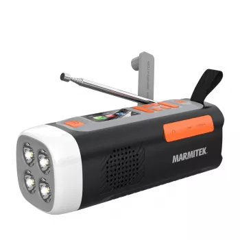 Marmitek RESQ 200 – Sukimo radijas, nešiojamas, analoginis ir skaitmeninis, DAB, DAB+, FM, 87,5–108 MHz, 170–240 MHz, 3 W
