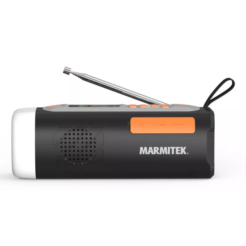 Marmitek RESQ 200 – Sukimo radijas, nešiojamas, analoginis ir skaitmeninis, DAB, DAB+, FM, 87,5–108 MHz, 170–240 MHz, 3 W