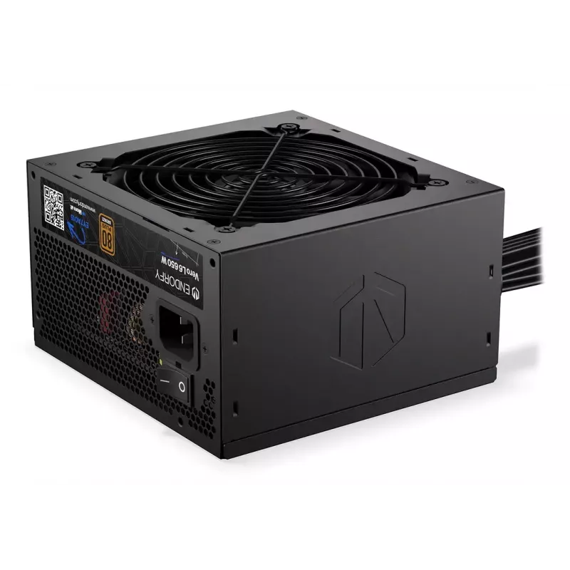 Maitinimo blokas ENDORFY Vero L6 650 W ATX 24-pin, 80 PLUS Bronze, 120 mm ventiliatorius, juodas