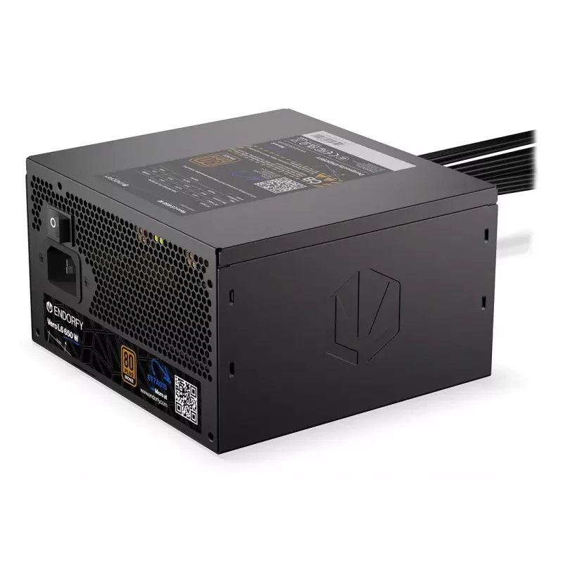 Maitinimo blokas ENDORFY Vero L6 650 W ATX 24-pin, 80 PLUS Bronze, 120 mm ventiliatorius, juodas