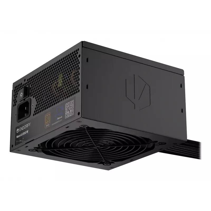 Maitinimo blokas ENDORFY Vero L6 550 W ATX 24-pin 80 PLUS Bronze, 120 mm ventiliatorius, juodas