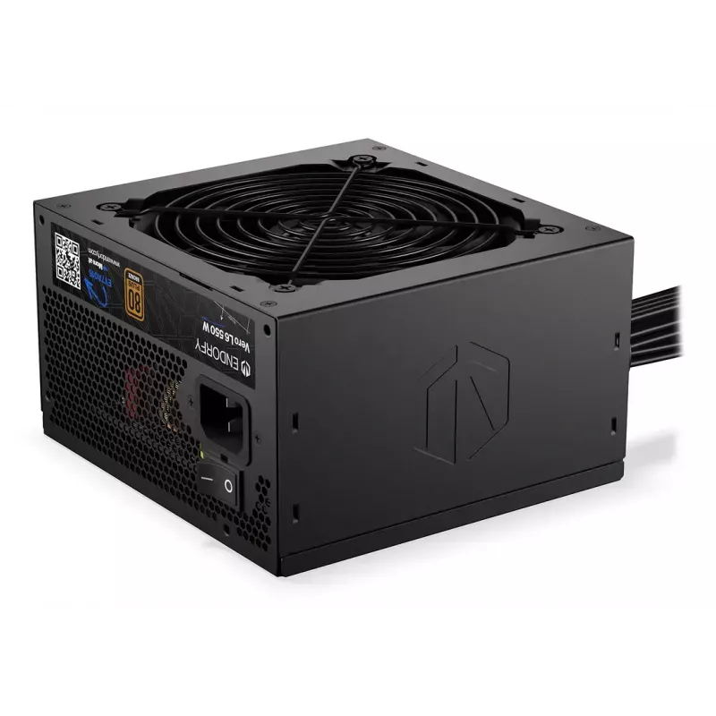 Maitinimo blokas ENDORFY Vero L6 550 W ATX 24-pin 80 PLUS Bronze, 120 mm ventiliatorius, juodas