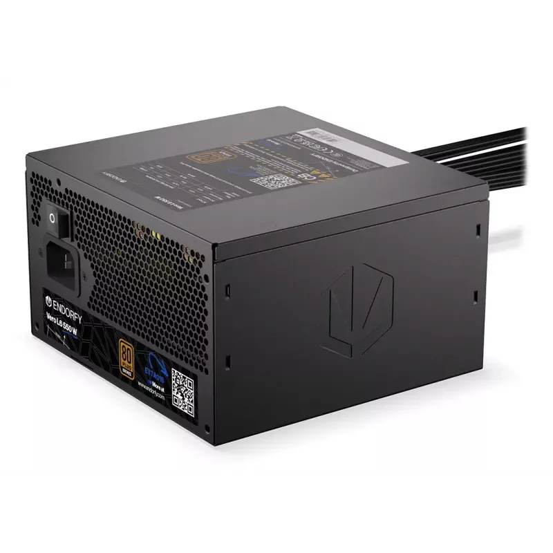 Maitinimo blokas ENDORFY Vero L6 550 W ATX 24-pin 80 PLUS Bronze, 120 mm ventiliatorius, juodas