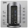 AXAGON HMC-WL9 USB-C 9-in-1 Docking Hub su belaidžiu įkrovimu, 10 Gbps, 100W PD, 8K HDMI, Ethernet