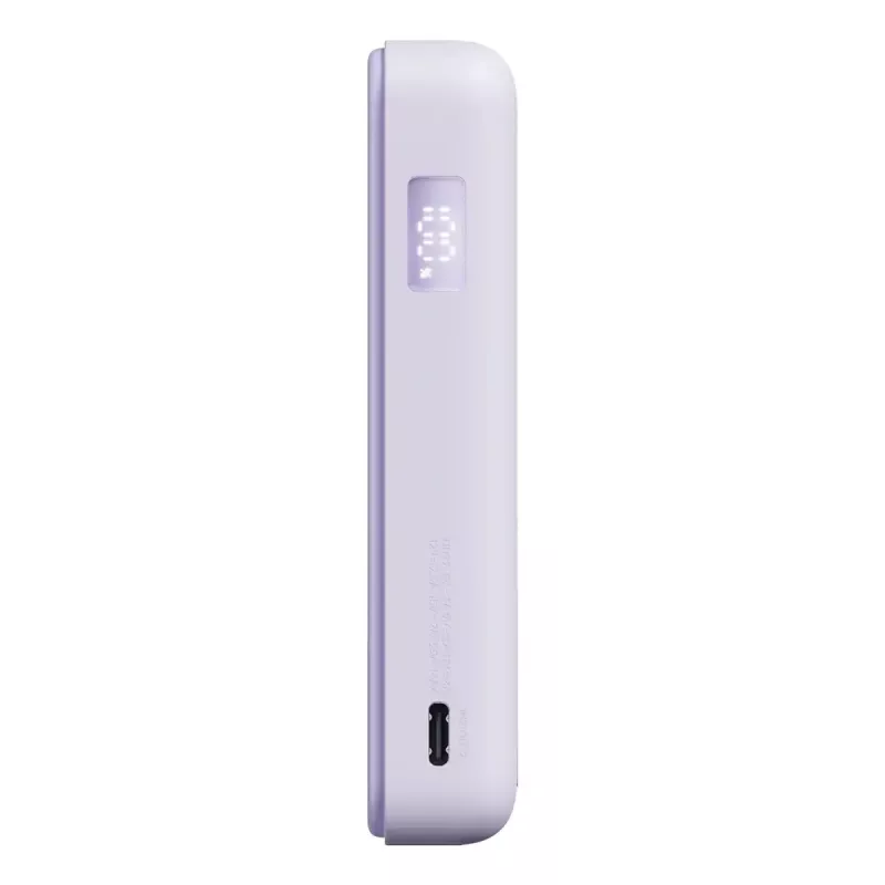 Power bank Xiaomi BHR08PAGL 5900 mAh Li-Ion su belaidžiu įkrovimu, 1x USB-C, Violetinė