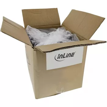 Tinklo kabelis InLine B-76803B S/FTP (PiMf) 4x2xAWG26/7 LSZH 0,5 m mėlynas 25 vnt.