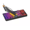 GENESIS Thor 230 TKL belaidė klaviatūra Gaming USB + RF Wireless + Bluetooth QWERTY Juoda, Pilka, Oranžinė