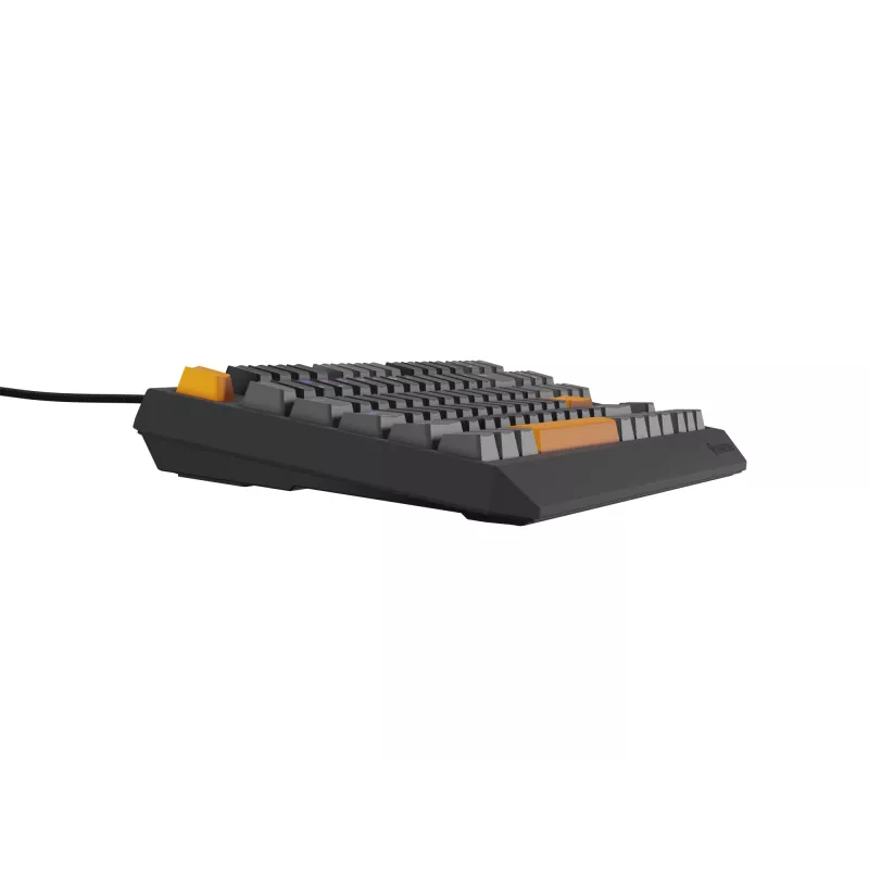 GENESIS Thor 230 TKL belaidė klaviatūra Gaming USB + RF Wireless + Bluetooth QWERTY Juoda, Pilka, Oranžinė