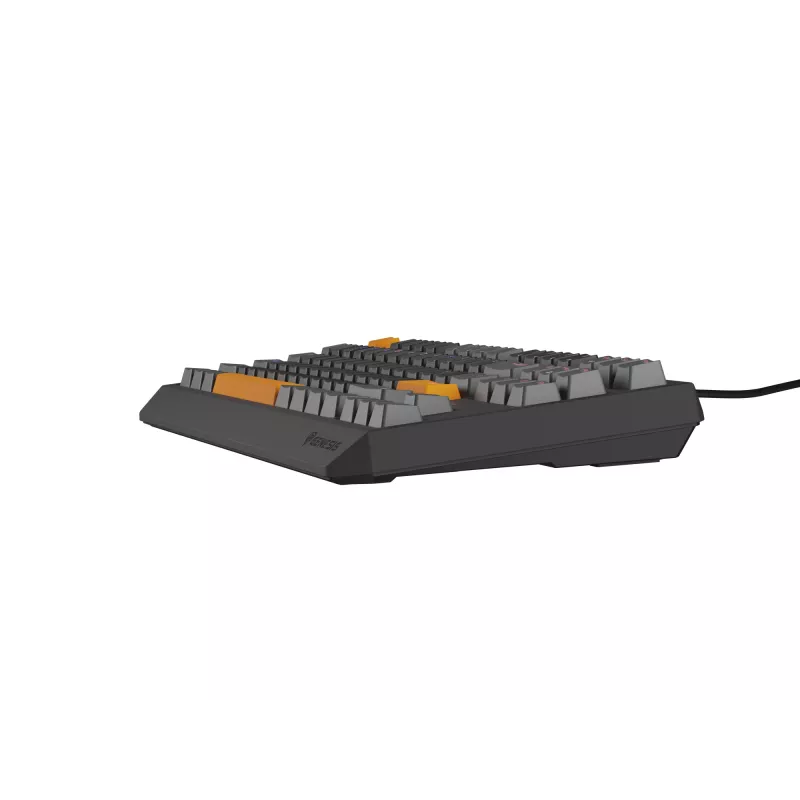 GENESIS Thor 230 TKL belaidė klaviatūra Gaming USB + RF Wireless + Bluetooth QWERTY Juoda, Pilka, Oranžinė