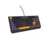 GENESIS Thor 230 TKL belaidė klaviatūra Gaming USB + RF Wireless + Bluetooth QWERTY Juoda, Pilka, Oranžinė