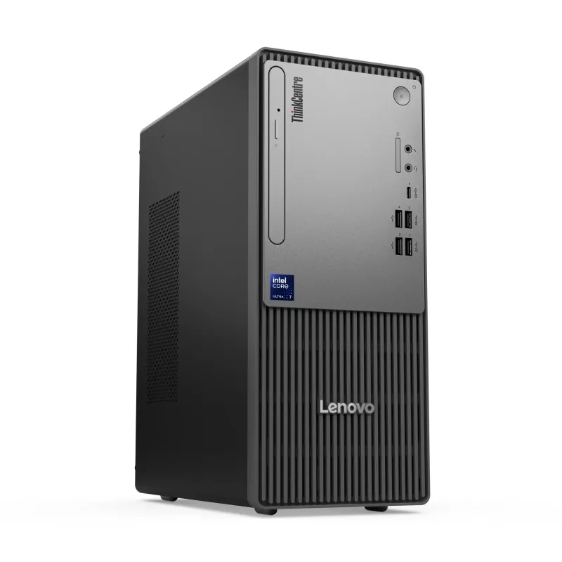 Stalinis kompiuteris Lenovo ThinkCentre neo 50t Gen 6 Intel Core Ultra 5 225, 16 GB DDR5, 512 GB SSD, Windows 11 Pro, Tower, Juoda