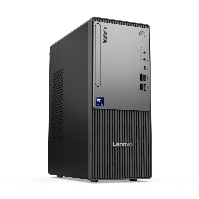 Stalinis kompiuteris Lenovo ThinkCentre neo 50t Gen 6 Intel Core Ultra 5 225, 16 GB DDR5, 512 GB SSD, Windows 11 Pro, Tower, Juoda