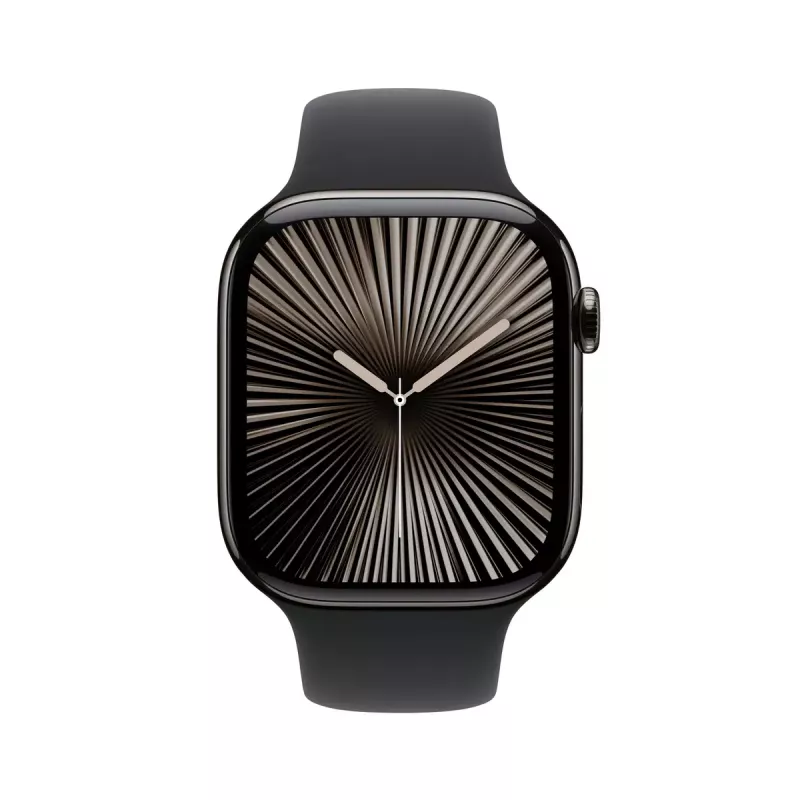 Išmanusis laikrodis Apple Watch Series 10 GPS + Cellular 46mm Titano korpusas Slate Titanium, juodas