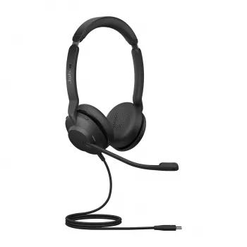 Jabra Evolve2 30 USB-C, UC Stereo, laidinis, biuro/skambučių centrui, 20 - 20000 Hz, 125 g, ausinės, juodos
