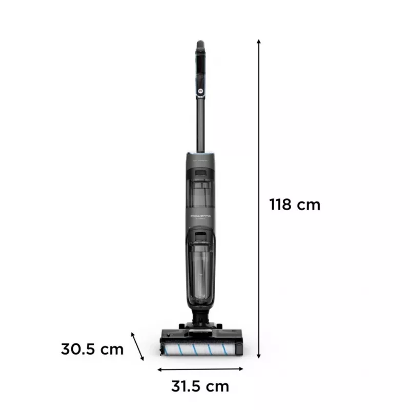 Belaidis šluotinis siurblys Rowenta X-Clean 4 GZ5035WO – sausam ir šlapiam valymui, 200 W, be maišelio, putų/vandens filtravimas, Li-Ion baterija