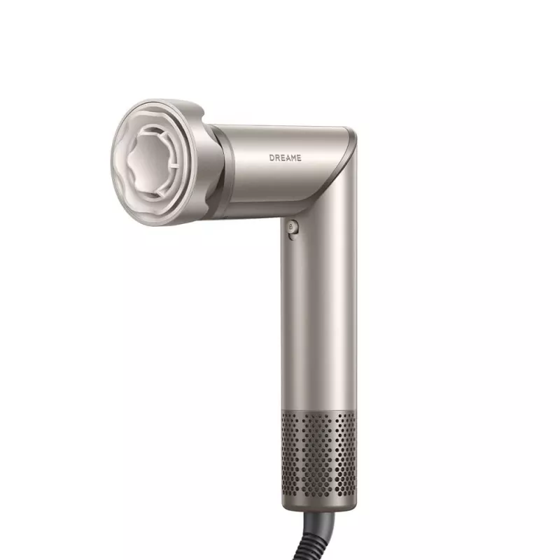 Dreame Dazzle plaukų džiovintuvas 1400 W – 110000 RPM variklis, 3 temperatūros lygiai, max 90°C, auksinis
