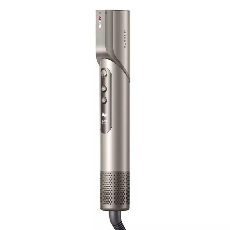 Dreame Dazzle plaukų džiovintuvas 1400 W – 110000 RPM variklis, 3 temperatūros lygiai, max 90°C, auksinis