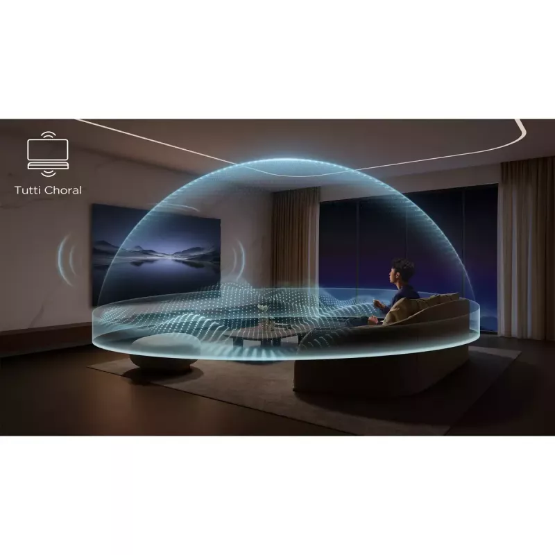 TCL Q Q85H Class 7.1.4 kanalų garso juosta su Dolby Atmos, belaidžiu žemų dažnių garsiakalbiu ir belaidžiais erdviniais garsiakalbiais