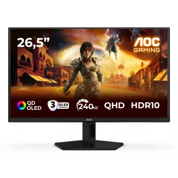 Monitorius AOC G4 Q27G41ZDF 67,3 cm (26,5 colio) 2560 x 1440 pikselių Quad HD QD-OLED juodas, raudonas