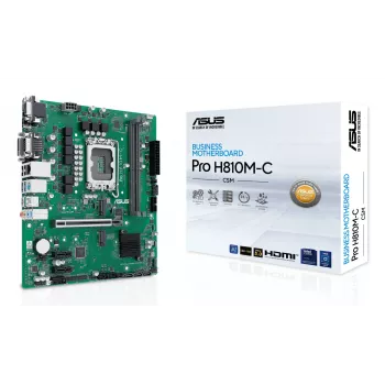 ASUS PRO H810M-C-CSM pagrindinė plokštė Intel H810 LGA 1851 micro ATX