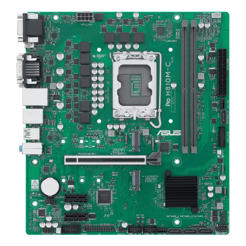 ASUS PRO H810M-C-CSM pagrindinė plokštė Intel H810 LGA 1851 micro ATX