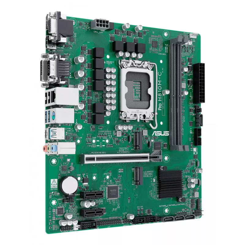 ASUS PRO H810M-C-CSM pagrindinė plokštė Intel H810 LGA 1851 micro ATX