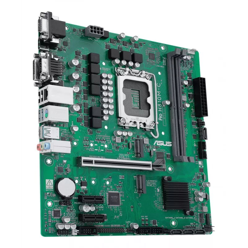ASUS PRO H810M-C-CSM pagrindinė plokštė Intel H810 LGA 1851 micro ATX