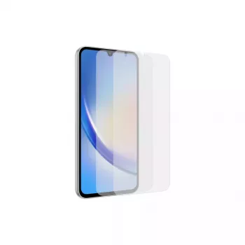 Apsauginė plėvelė Samsung EF-UA346 skirta Galaxy A34 5G, skaidri, 2 vnt., tinka 6,6 colio ekranui